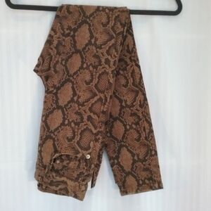 ZARA BNWT Python Print Hi-Rise Skinny Jean